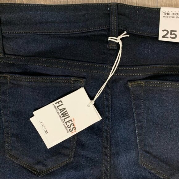 Revolve Joe's Jeans Women's Icon Skinny Ankle Jeans Mid Rise Denim Dark Wash - Picture 10 of 15